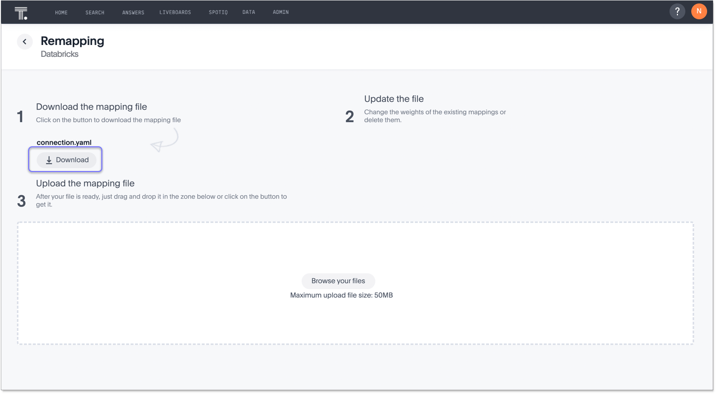 Download the source mapping file