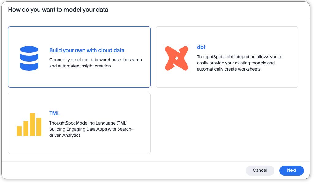 Choose how to model your data