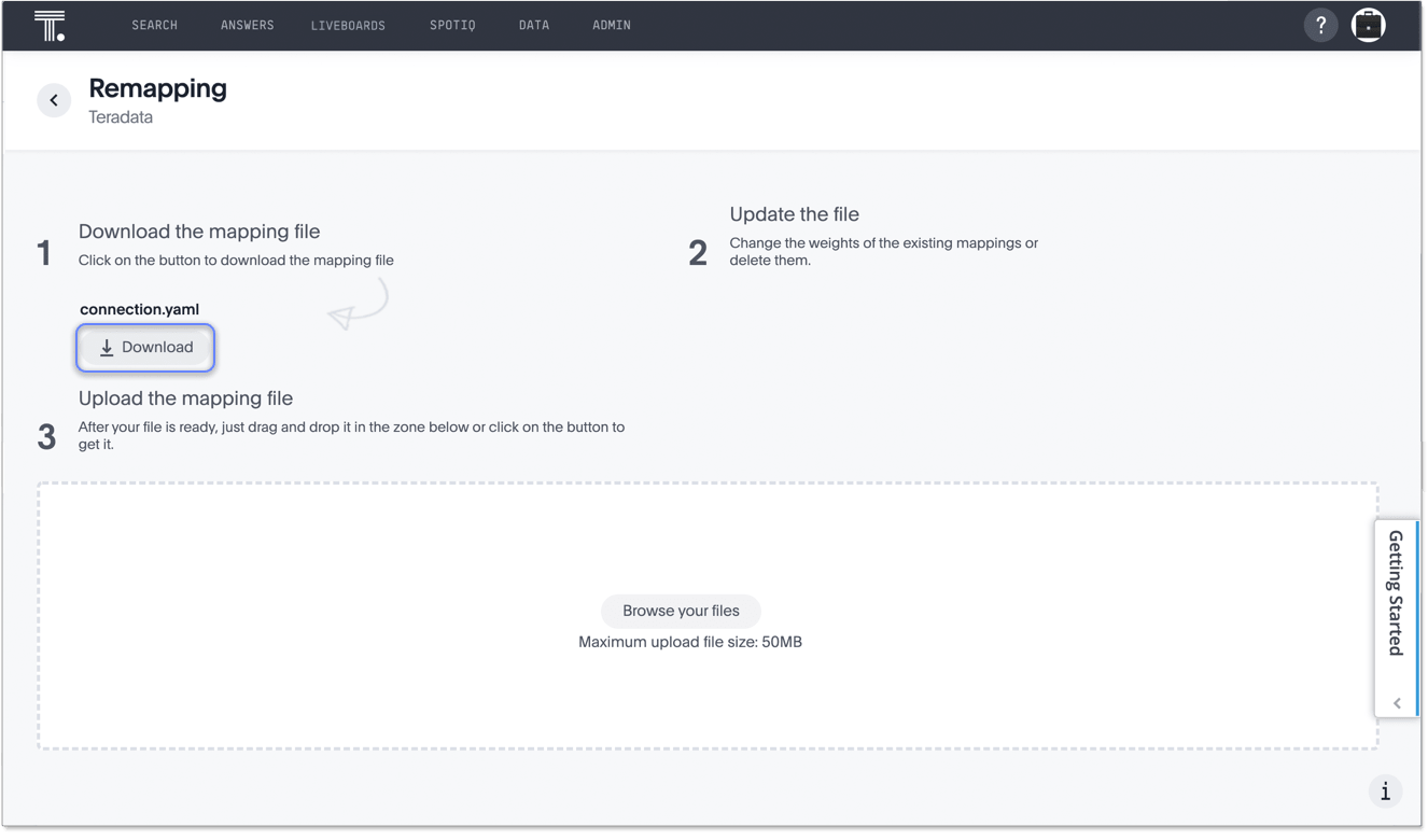 Download the source mapping file