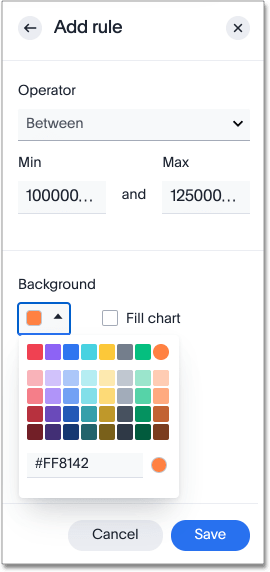 Change conditional format color