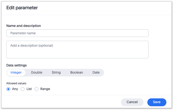 model parameters