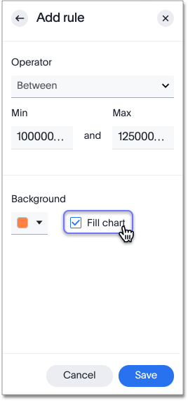 Add conditional format band