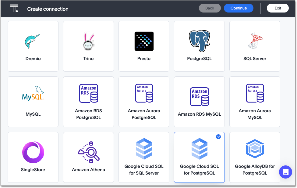 Add a Google Cloud SQL for PostgreSQL connection