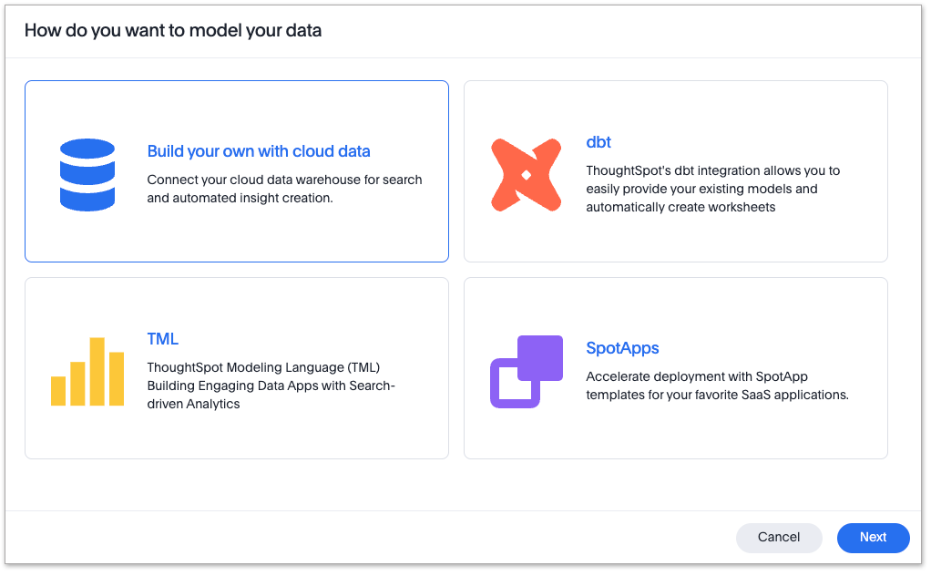 Choose how to model your data