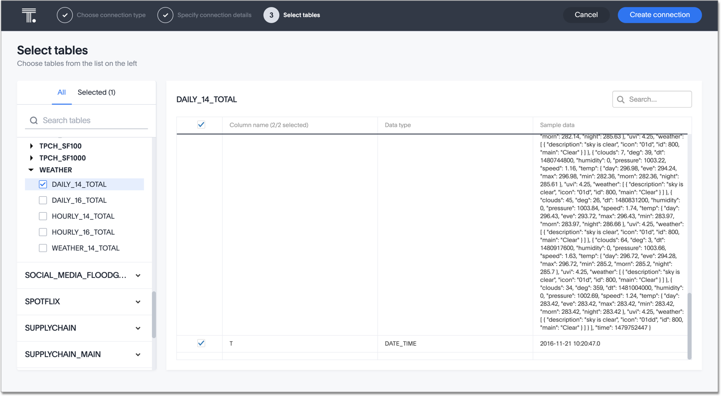 JSON data in Snowflake